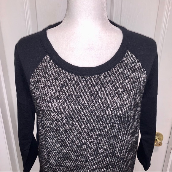 Madewell Raglan Tweed Front Wool Blend Sweater - Picture 6 of 11